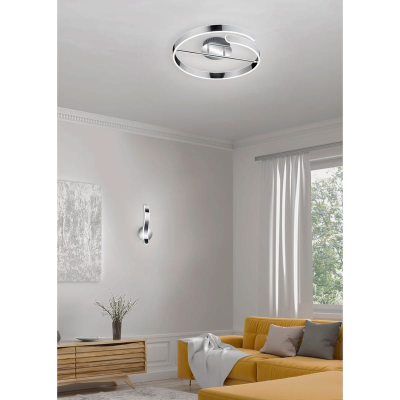 Plafond Parma - Krom - Belysning - Lamper & indendørsbelysning - Soveværelse lampe - Taklampa sovrum