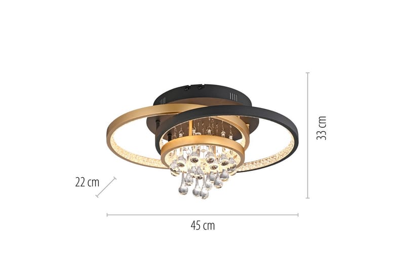 Rotazo Paul Neuhaus Loftslampe - Belysning - Lamper & indendørsbelysning - Soveværelse lampe - Taklampa sovrum