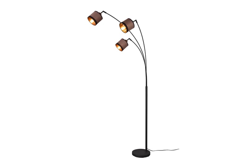 Trio Lighting Davos Gulvlampe 3L E14 Matsort/Greige - Belysning - Lamper & indendørsbelysning - Soveværelse lampe