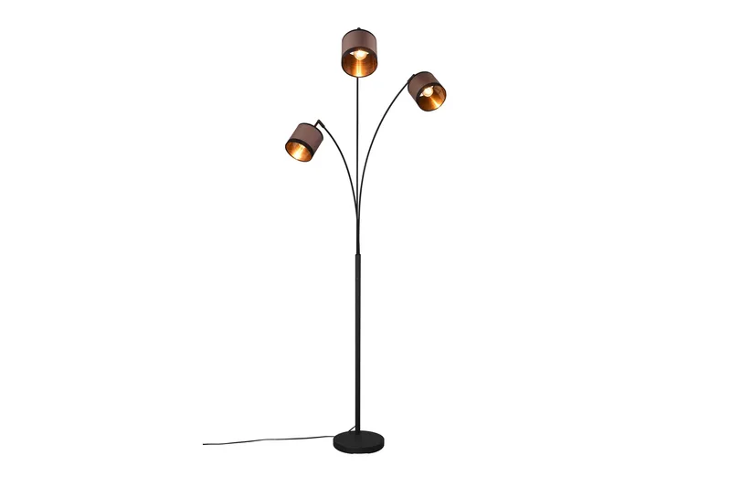 Trio Lighting Davos Gulvlampe 3L E14 Matsort/Greige - Belysning - Lamper & indendørsbelysning - Soveværelse lampe