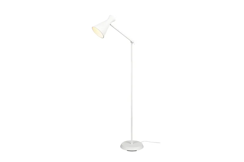 Trio Lighting Enzo gulvlampe E27 mat hvid, Trio Lighting