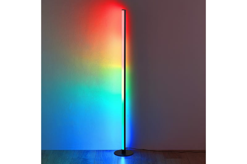 Trio Lighting Tendo LED Gulvlampe Sort RGB - Belysning - Lamper & indendørsbelysning - Soveværelse lampe