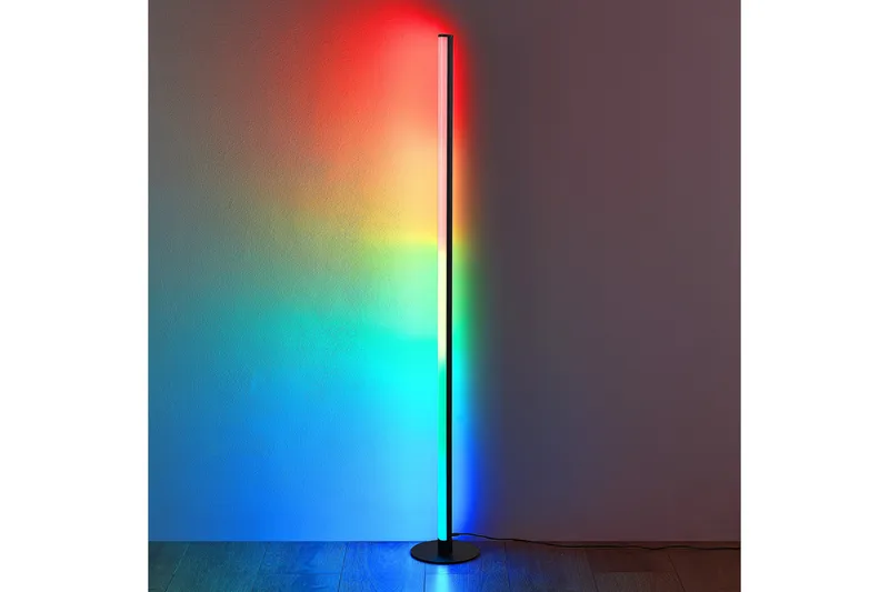 Trio Lighting Tendo LED Gulvlampe Sort RGB - Belysning - Lamper & indendørsbelysning - Soveværelse lampe