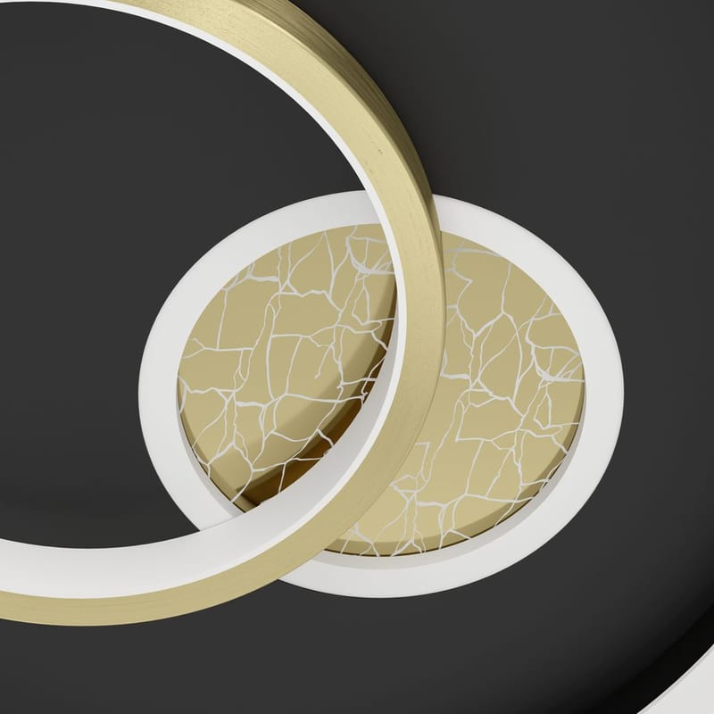 Væg-/Loftlampe Tiriolo - Sort/Guld - Belysning - Lamper & indendørsbelysning - Soveværelse lampe - Taklampa sovrum