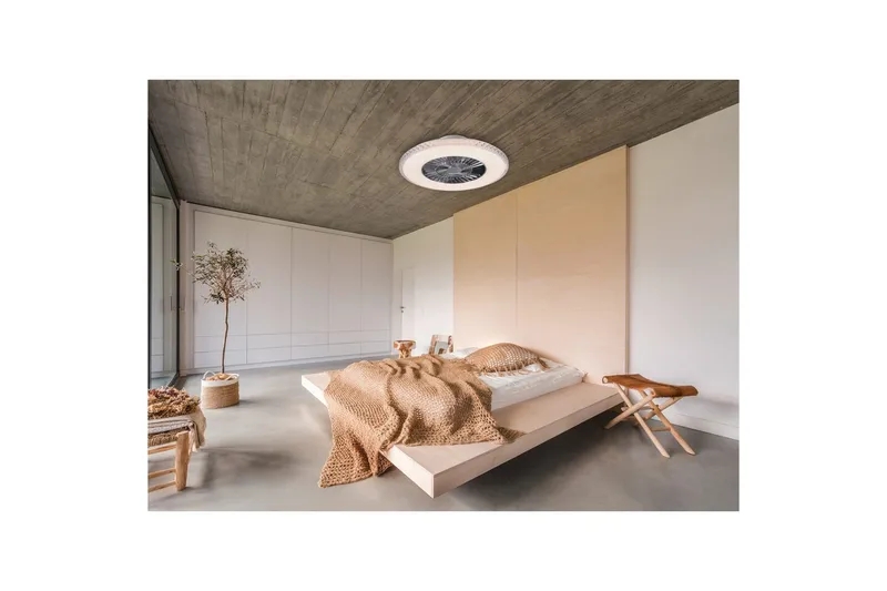 Ventilator TRIO Harstad - Belysning - Lamper & indendørsbelysning - Soveværelse lampe - Taklampa sovrum