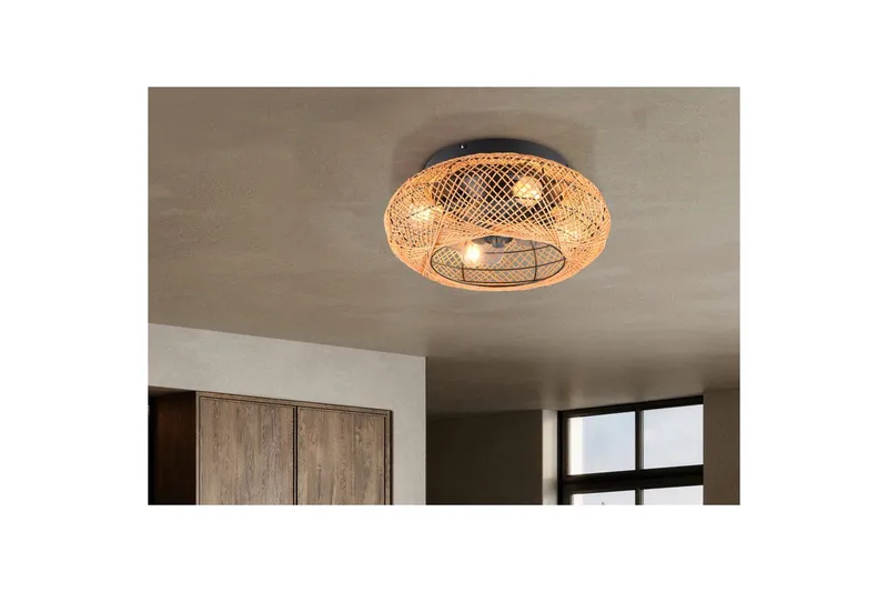 Ventilator TRIO Lillesand - Belysning - Lamper & indendørsbelysning - Soveværelse lampe - Taklampa sovrum