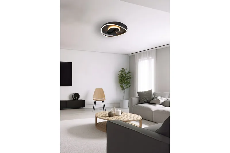 Ventilator TRIO Sortland - Belysning - Lamper & indendørsbelysning - Soveværelse lampe - Taklampa sovrum