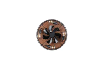 Ventilator TRIO Trondheim Mat sort/træ - Mat sort/træ - Belysning - Lamper & indendørsbelysning - Soveværelse lampe - Taklampa sovrum