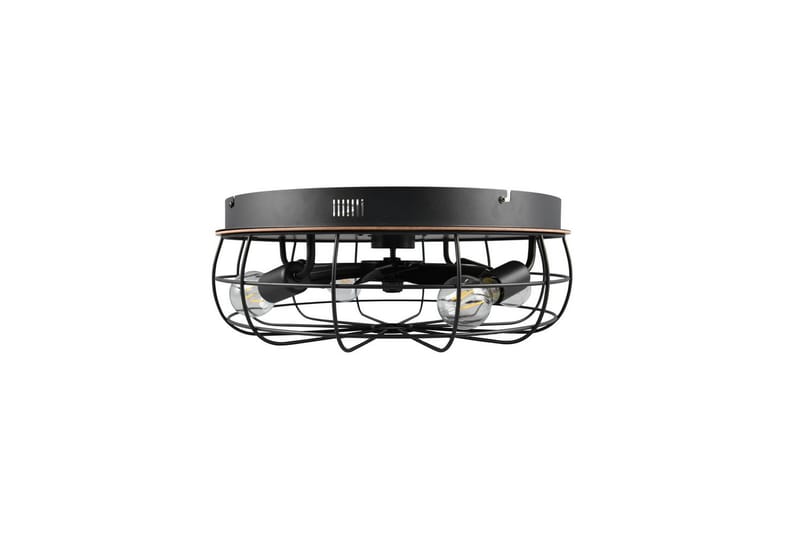 Ventilator TRIO Trondheim Mat sort/træ - Mat sort/træ - Belysning - Lamper & indendørsbelysning - Soveværelse lampe - Taklampa sovrum