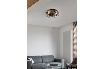 Ventilator TRIO Trondheim Mat sort/træ - Mat sort/træ - Belysning - Lamper & indendørsbelysning - Soveværelse lampe - Taklampa sovrum