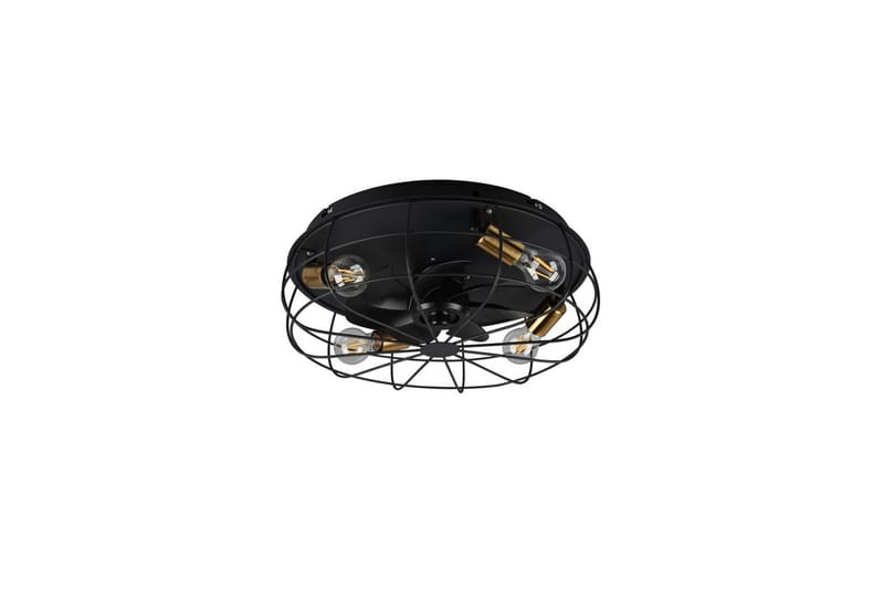 Ventilator TRIO Trondheim Matsort - Matsort - Belysning - Lamper & indendørsbelysning - Soveværelse lampe - Taklampa sovrum