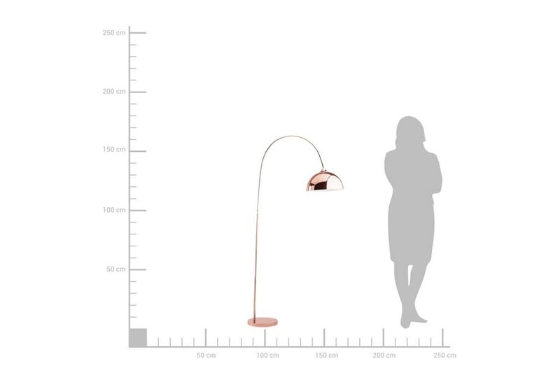 Candella Gulvlampe 160 cm - Kobber - Belysning - Lamper & indendørsbelysning - Speciallampe - Buelampe
