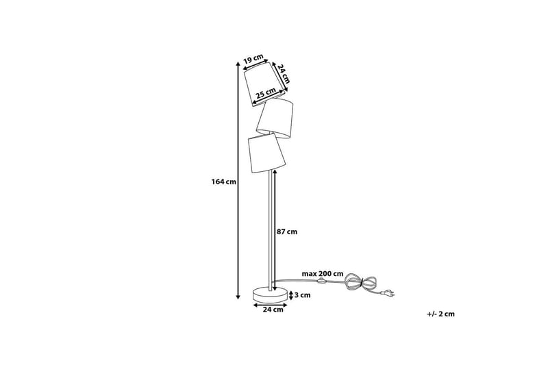 Grande Gulvlampe 164 cm - Hvid - Belysning - Lamper & indendørsbelysning - Stuelampe
