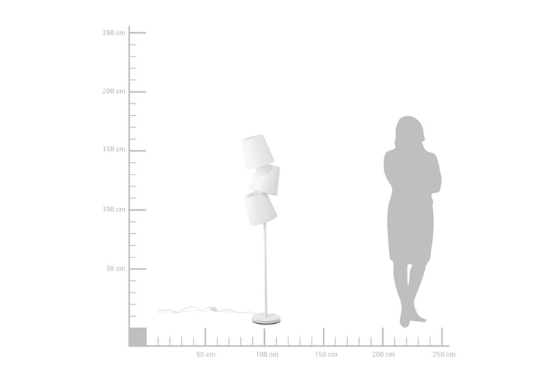 Grande Gulvlampe 164 cm - Hvid - Belysning - Lamper & indendørsbelysning - Stuelampe