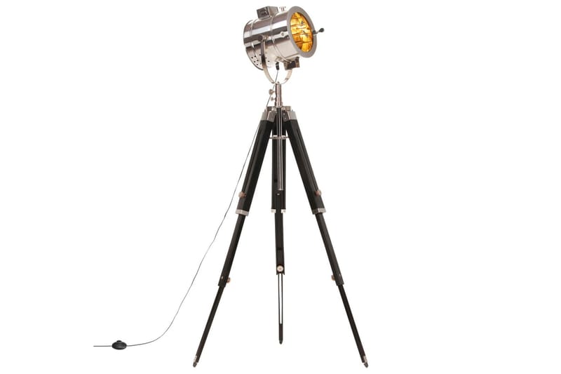 Gulvlampe Med Trefod 165 cm Massivt Mangotræ - Belysning - Lamper & indendørsbelysning - Stuelampe