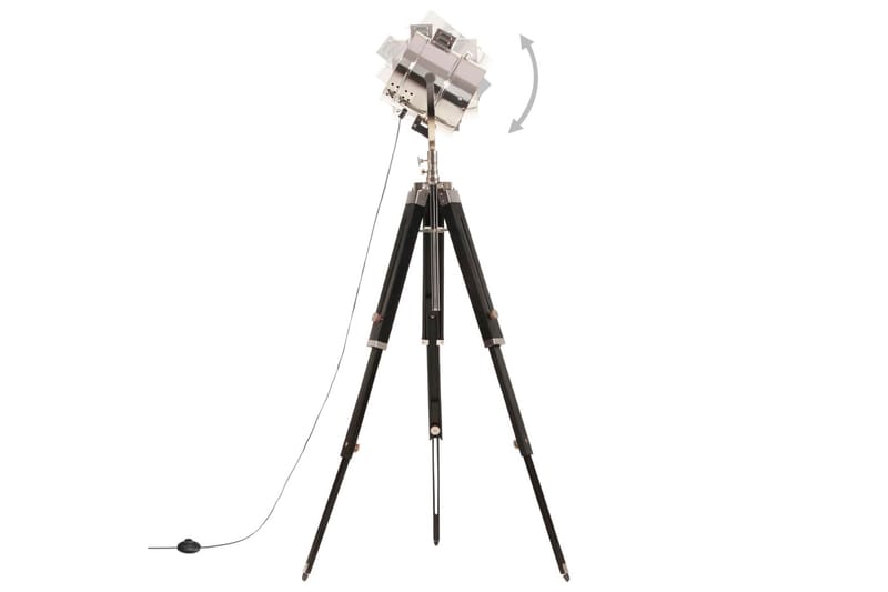 Gulvlampe Med Trefod 165 cm Massivt Mangotræ - Belysning - Lamper & indendørsbelysning - Stuelampe