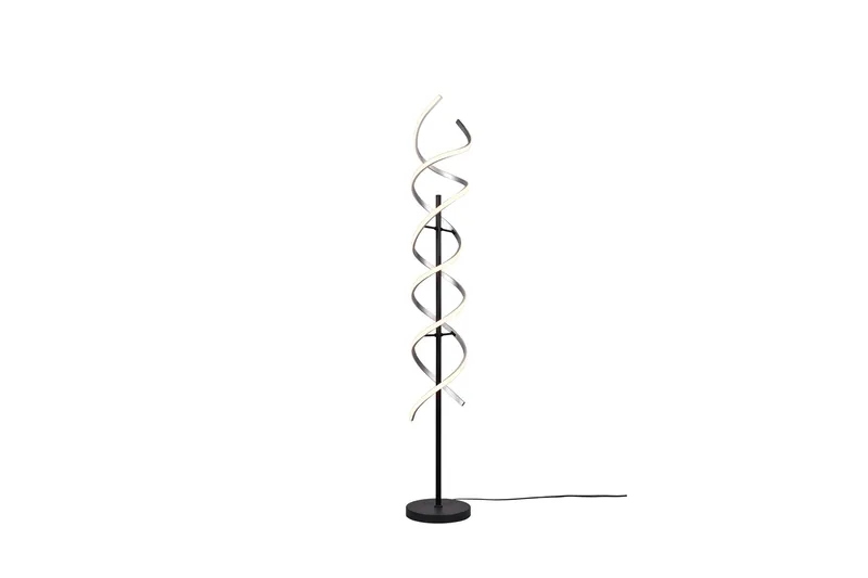 Trio Lighting Sequence LED gulvlampe børstet aluminium/matsort - Trio Lighting - Belysning - Lamper & indendørsbelysning - Stuelampe