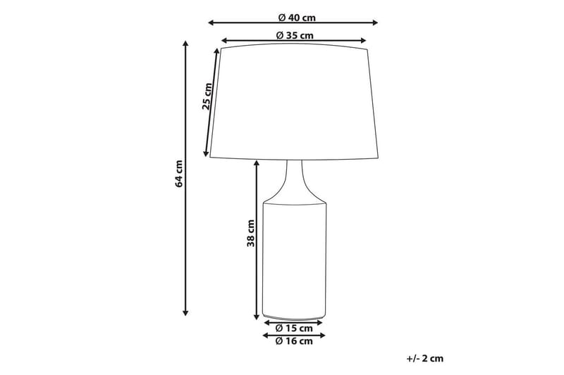 Tabarca Bordlampe 64 cm E27 - Flerfarvet - Belysning - Lamper & indendørsbelysning - Vindueslampe - Vindueslampe på fod