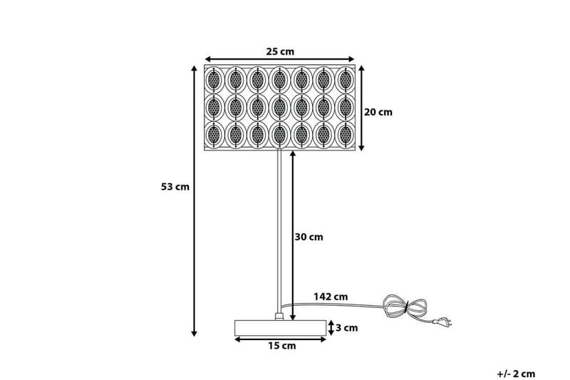 Tenna bordlampe 25 cm - Sølv - Soveværelse lampe - Bordlampe