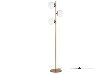 Thaslo Gulvlampe 153 cm - Guld/Hvid - Belysning - Lamper & indendørsbelysning - Soveværelse lampe