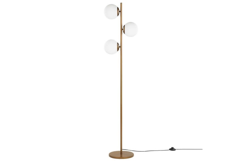 Thaslo Gulvlampe 153 cm - Guld/Hvid - Belysning - Lamper & indendørsbelysning - Soveværelse lampe