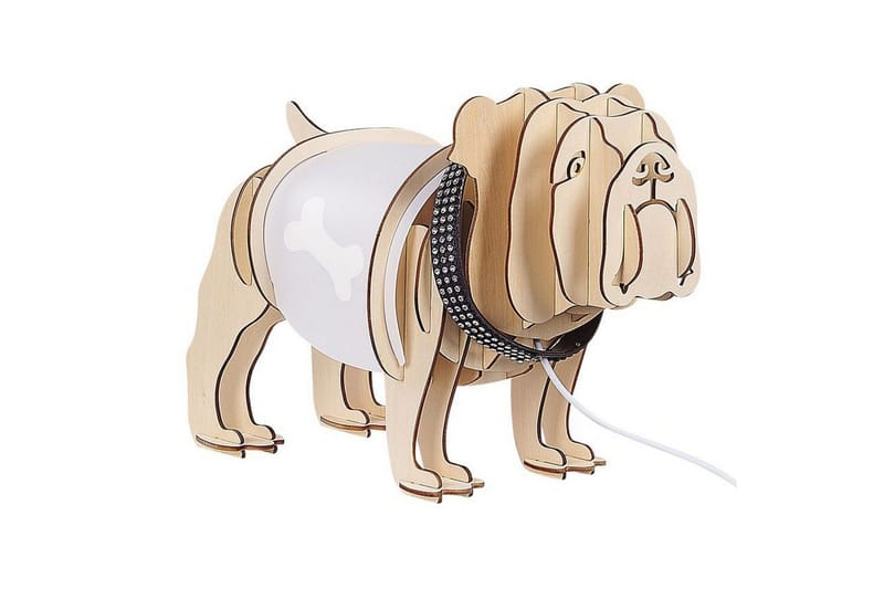 Tinker Bordlampe 22 cm E14, Lyst træ