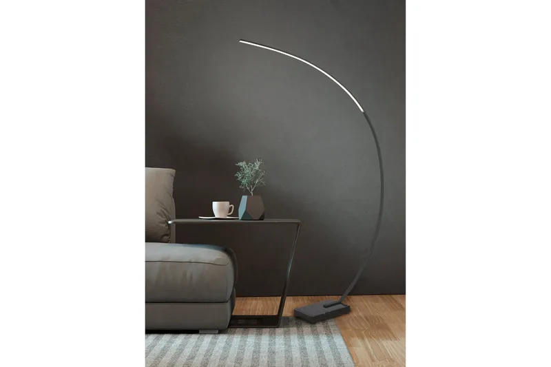 Trio Lighting Bangkok LED gulvlampe matsort - Matsort - Belysning - Lamper & indendørsbelysning - Soveværelse lampe