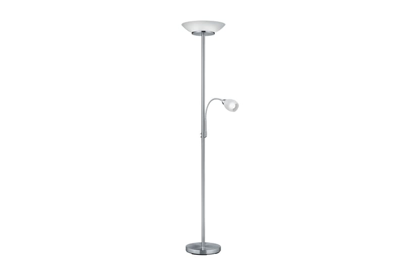 Trio Lighting Gerry gulvlampe E27+E14 børstet stål - Belysning - Lamper & indendørsbelysning - Soveværelse lampe