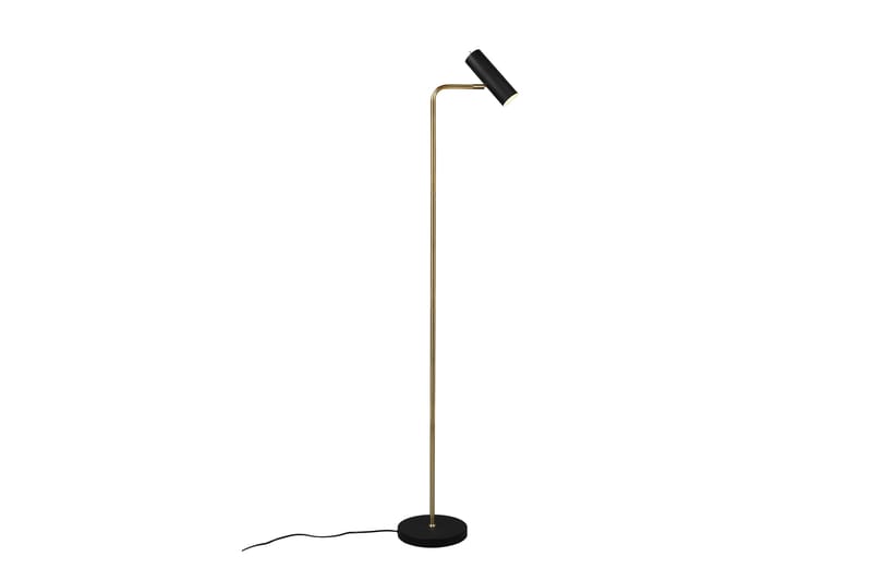 Trio Lighting Marley gulvlampe GU10 mat messing/matsort - Messing/Matsort - Belysning - Lamper & indendørsbelysning - Soveværelse lampe