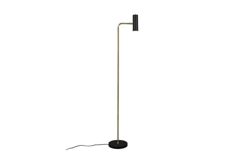 Trio Lighting Marley gulvlampe GU10 mat messing/matsort - Messing/Matsort - Belysning - Lamper & indendørsbelysning - Soveværelse lampe