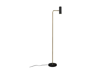 Trio Lighting Marley gulvlampe GU10 mat messing/matsort - Messing/Matsort - Belysning - Lamper & indendørsbelysning - Soveværelse lampe