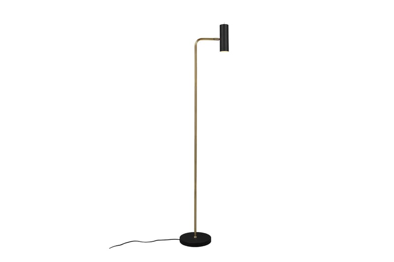 Trio Lighting Marley gulvlampe GU10 mat messing/matsort - Messing/Matsort - Belysning - Lamper & indendørsbelysning - Soveværelse lampe