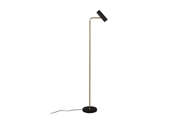 Trio Lighting Marley gulvlampe GU10 mat messing/matsort - Messing/Matsort - Belysning - Lamper & indendørsbelysning - Soveværelse lampe