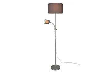 Trio Lighting Owen gulvlampe E27+E14 grå - Belysning - Lamper & indendørsbelysning - Gulvlampe & standerlampe - Toarmet gulvlampe