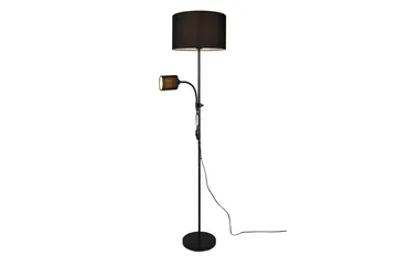 Trio Lighting Owen gulvlampe E27+E14 sort - Belysning - Lamper & indendørsbelysning - Gulvlampe & standerlampe - Toarmet gulvlampe