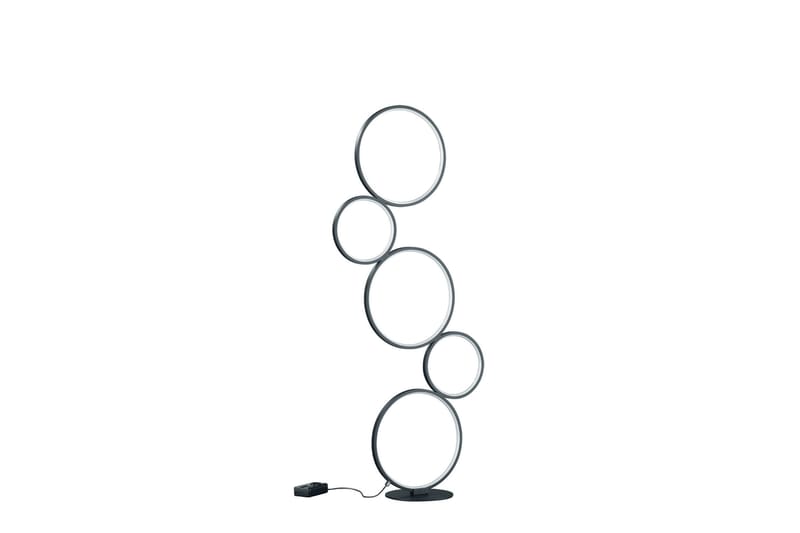 Trio Lighting Rondo LED gulvlampe matsort - Belysning - Lamper & indendørsbelysning - Soveværelse lampe