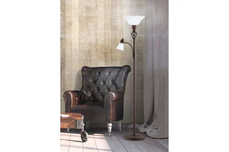 Trio Lighting Rostica gulvlampe uplight E27 + E14 - Belysning - Lamper & indendørsbelysning - Soveværelse lampe