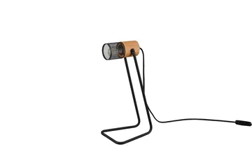Trio Lighting Tosh bordlampe E27 matsort - Natur/Matsort - Belysning - Lamper & indendørsbelysning - Bordlampe - Skrivebordslampe