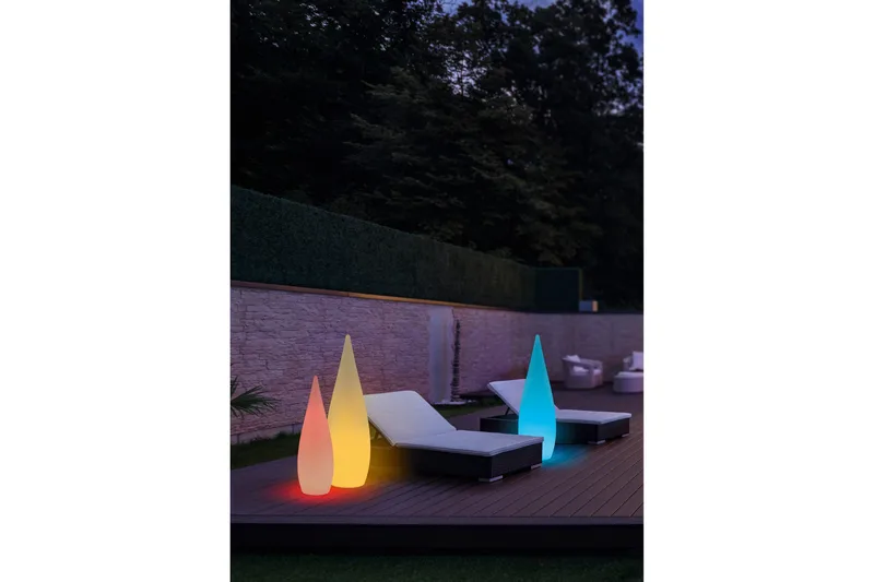 Trio Lighting Palmas LED gulvlampe 80 cm RGBW fjernbetjening hvid - Belysning - Lamper & indendørsbelysning - Soveværelse lampe