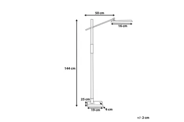 Tyrekli Gulvlampe 144 cm - Mørkegrå - Belysning - Lamper & indendørsbelysning - Soveværelse lampe