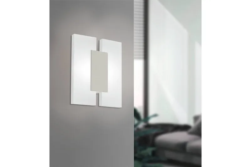 Væg-/Loftlampe Eglo Metrass 2 Nickel-Matt/Satin - Nikkel - Belysning - Lamper & indendørsbelysning - Soveværelse lampe