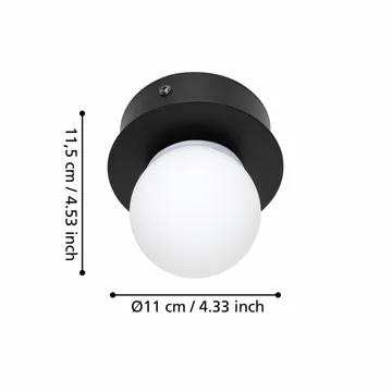 Væg-/Loftlampe Mosiano - Sort - Belysning - Lamper & indendørsbelysning - Loftlampe - Plafond