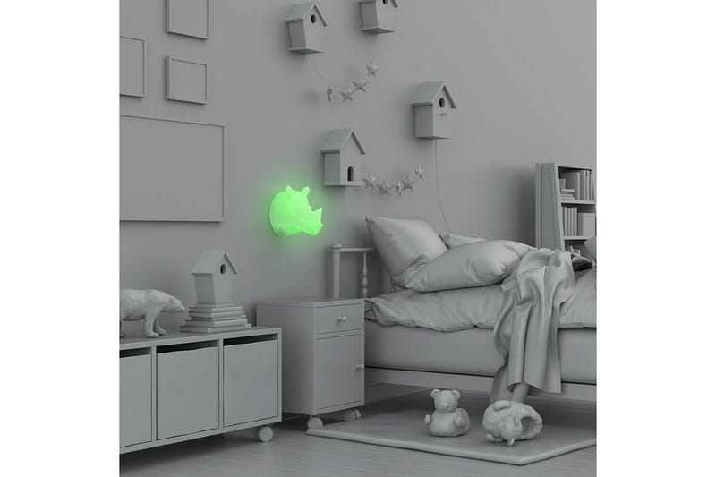 Væg Natlampe Mobility On Board Næsehorn Flerfarvet - Multifarvet - Belysning - Lamper & indendørsbelysning - Dekorativ belysning