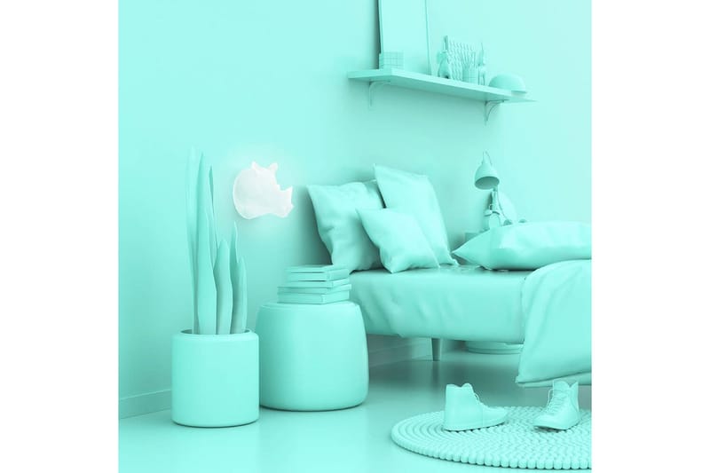 Væg Natlampe Mobility On Board Næsehorn Flerfarvet - Multifarvet - Belysning - Lamper & indendørsbelysning - Dekorativ belysning