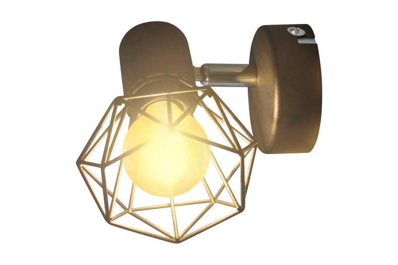 2 E Væglamper, Trådramme I Industristil, Led-Glødetråd - Sort - Sengelampe væg - Soveværelse lampe - Væglampe - Vægarmatur
