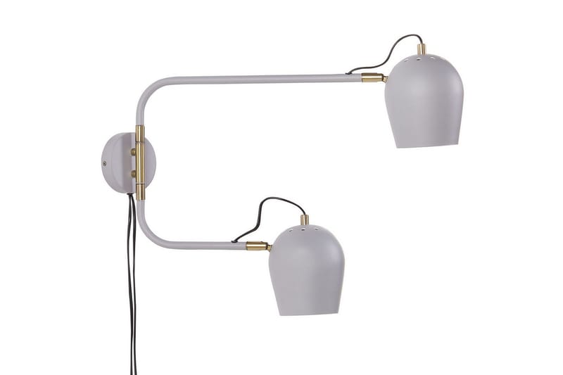 Alvarita Væglampe E27, Lysegrå