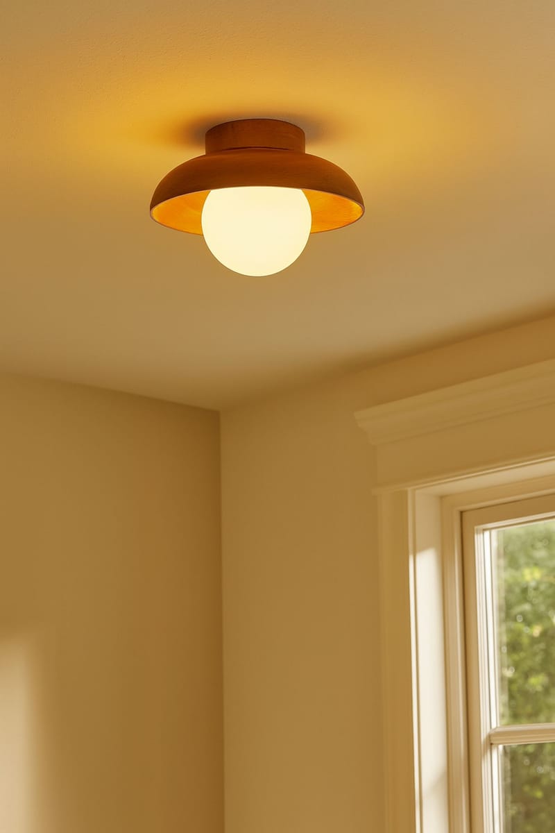 Beylin væglampe 24 cm rund - Eg Hvid - Belysning - Lamper & indendørsbelysning - Væglampe