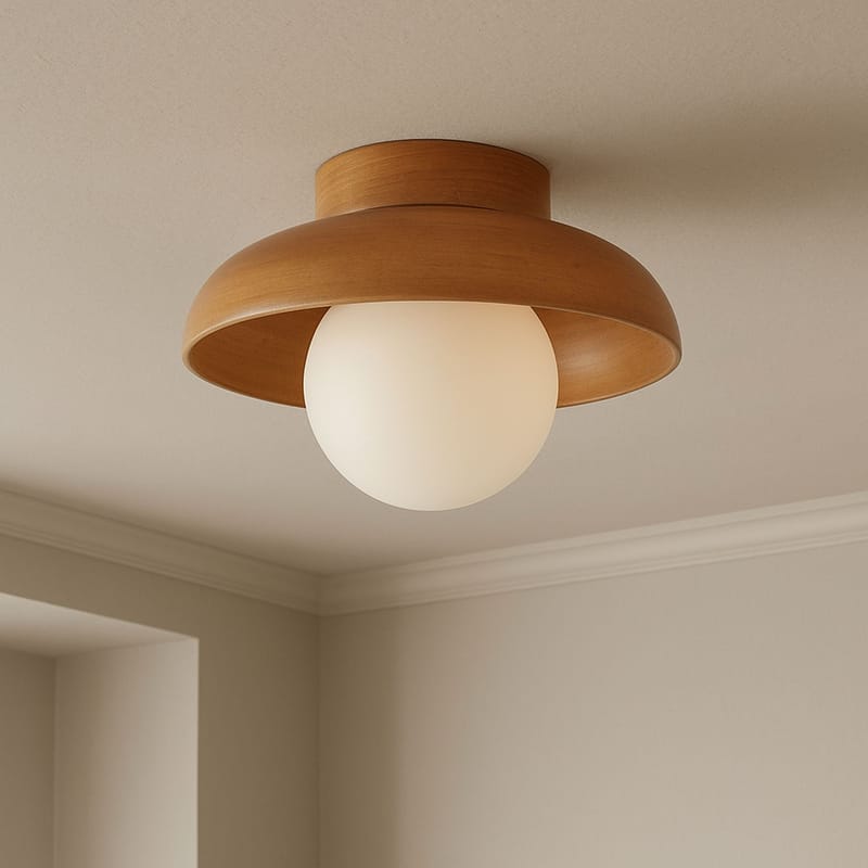 Beylin væglampe 24 cm rund - Eg Hvid - Belysning - Lamper & indendørsbelysning - Væglampe