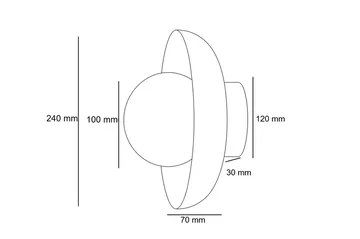 Beylin væglampe 24 cm rund - Eg Hvid - Belysning - Lamper & indendørsbelysning - Væglampe