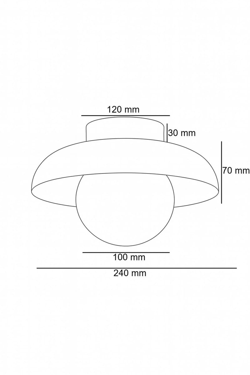 Beylin væglampe 24 cm rund - Eg Hvid - Belysning - Lamper & indendørsbelysning - Væglampe